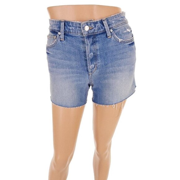 Joe's Jeans HR Smith Short 4" Cut Hem & Slit Jean Shorts in Cindy Blue NWT - Picture 2 of 14